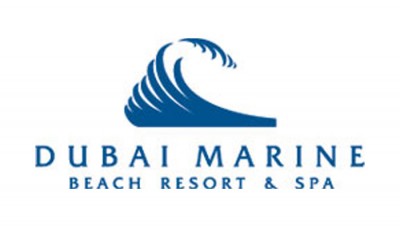 Dubai Marine Beach logo blue